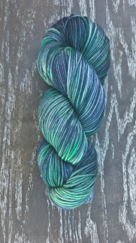 Nightfall - Hand Dyed DK 100% Fine Superwash Merino Wool Yarn