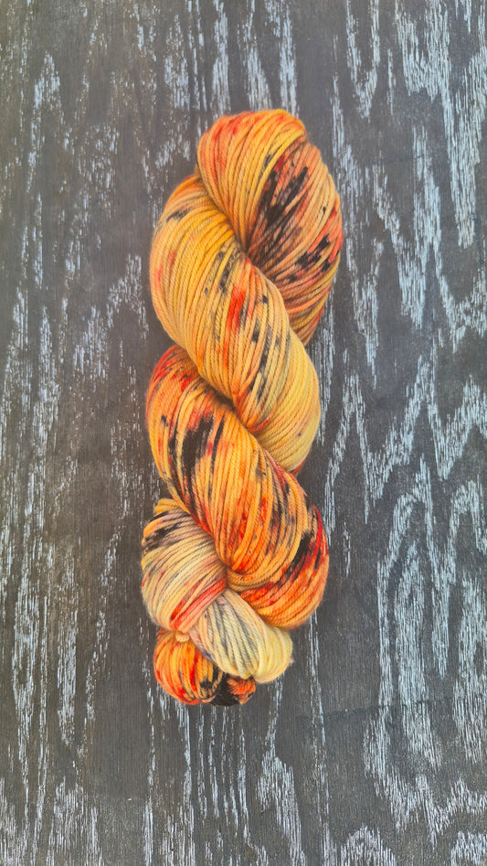 Pumpkin Patch - Hand Dyed DK 100% Fine Superwash Merino Wool Yarn