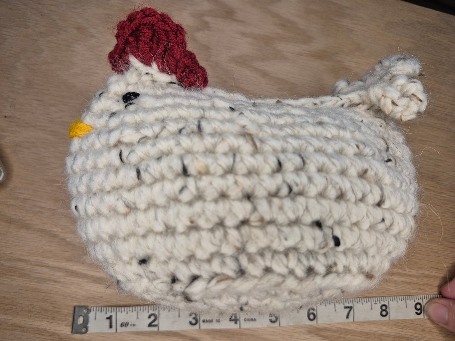 Clucky the Chunky Crochet Chicken