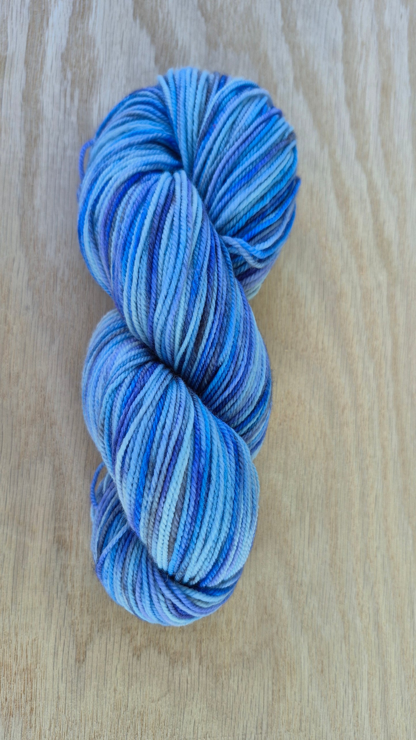 Texas Bluebonnets - Hand Dyed DK Superwash Merino Wool Yarn