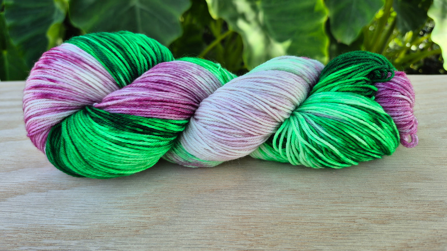 Tiptoe through the Tulips - Hand Dyed Fingering Sock Yarn