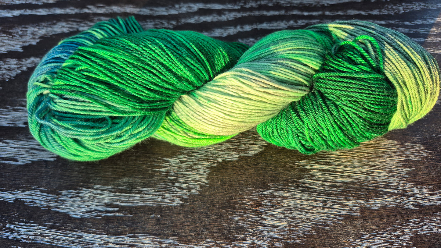 Clover Fields - 80% fine superwash Merino 10% white yak 10% mullberry silk