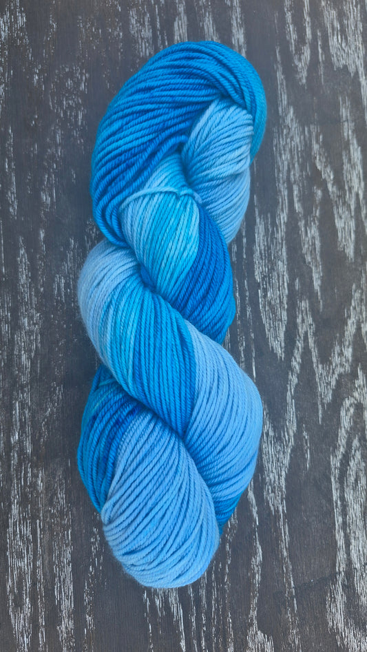Renee's Waterfall - Hand Dyed DK 100% Fine Superwash Merino Wool Yarn